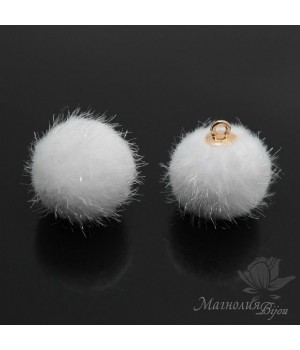ПОДВЕСКА "Помпон белый" 18мм ПОДВЕСКА "Помпон белый" 18мм