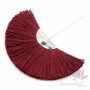 Шёлковая кисть-веер "BURGUNDY" с пином(родиевое покрытие)
