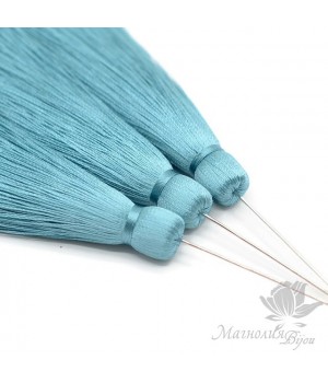 Шёлковая кисть "AQUA" с пином(родиевое покрытие)