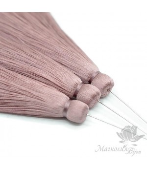 Шёлковая кисть "ASH ROSE" с пином(родиевое покрытие)