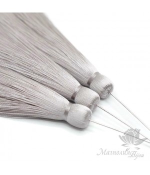 Шёлковая кисть "CASHMERE" с пином(родиевое покрытие)