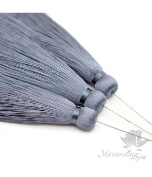 Шёлковая кисть "EXCALIBUR" с пином(родиевое покрытие)