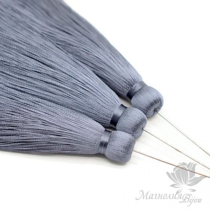 Шёлковая кисть "EXCALIBUR" с пином(родиевое покрытие)