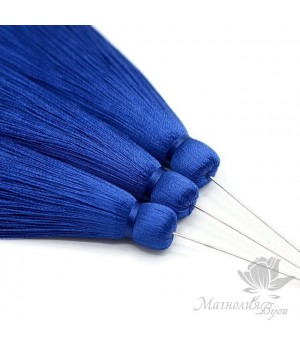 Шёлковая кисть "LAZURITE" с пином(родиевое покрытие)