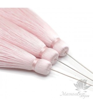 Шёлковая кисть "PALE" с пином (родиевое покрытие)