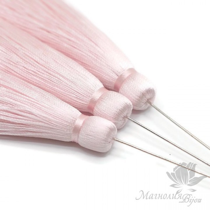 Шёлковая кисть "PALE" с пином (родиевое покрытие)