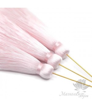 Шёлковая кисть "PALE" с пином (позолота 14 карат)