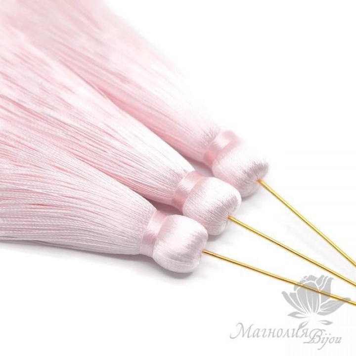 Шёлковая кисть "PALE" с пином (позолота 14 карат)