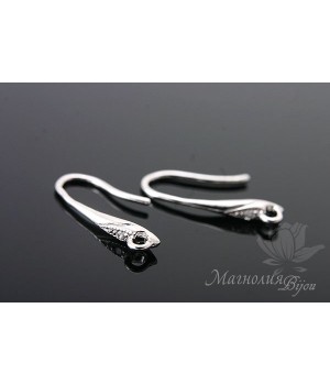 ШВЕНЗЫ "Афродита", серебро 925 пробы + родиевое покрытие