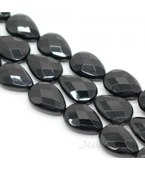 Черный оникс, бриолетт 13 : 18мм, 2 штуки