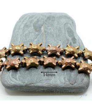 ГЕМАТИТ "Черепашки", с титановым покрытием, цвет медь, 2 штуки