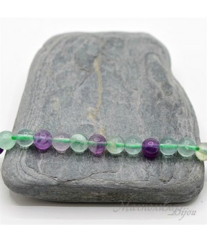 ФЛЮОРИТ натуральный(качество А), 6 мм, 10 штук