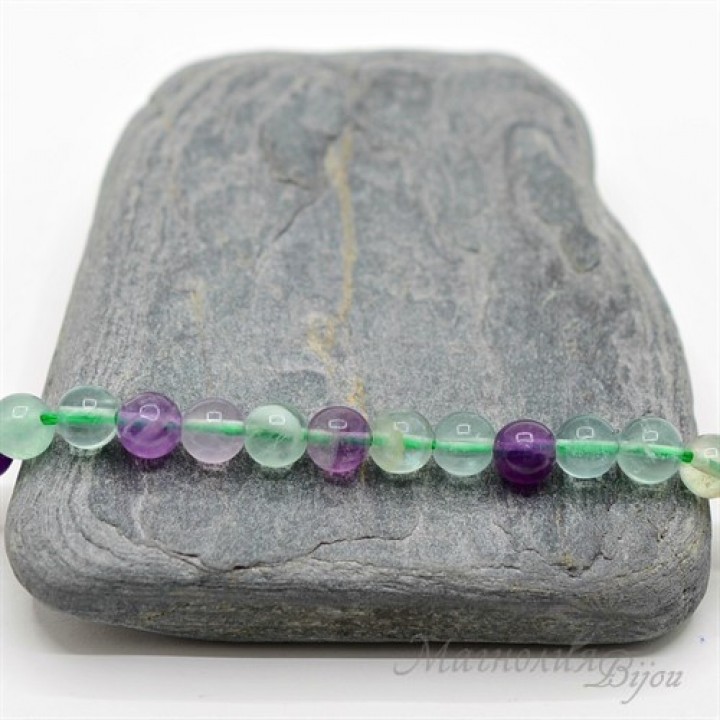 ФЛЮОРИТ натуральный(качество А), 6 мм, 10 штук