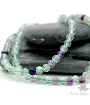 ФЛЮОРИТ натуральный (качество А), 4 мм, 10 штук