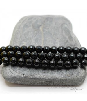 Чёрный агат, 6мм, 10 штук