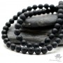 Чёрный агат, матовый 6мм, 10 штук