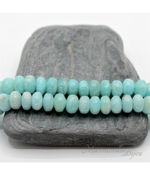 АМАЗОНИТ рондель(Перу), 4 : 8мм, 10 штук