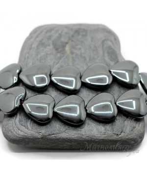 ГЕМАТИТ "Heart"  16:25мм, 2 штуки