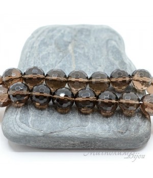 Раухтопаз(дымчатый кварц) натуральный 10мм, 5 штук