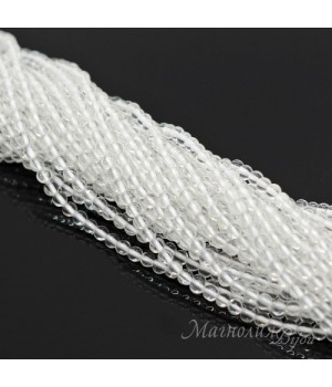 Горный хрусталь 3мм, полная нить 40см